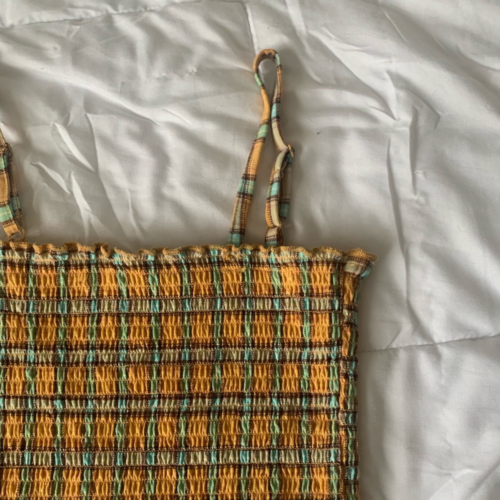 Yellow crop top